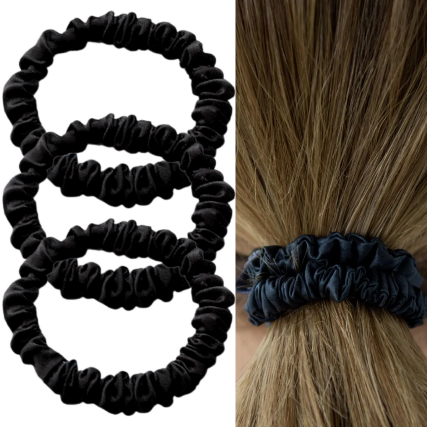 Mulberry Silk Scrunchies
