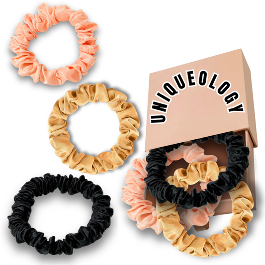 Pretty & Rich Satin Skinny Scrunchies Collection